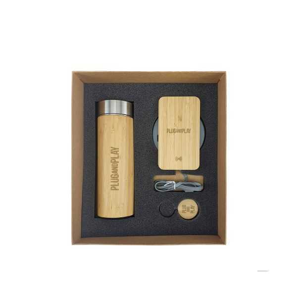 Engraved Bamboo 3 items Gift Set