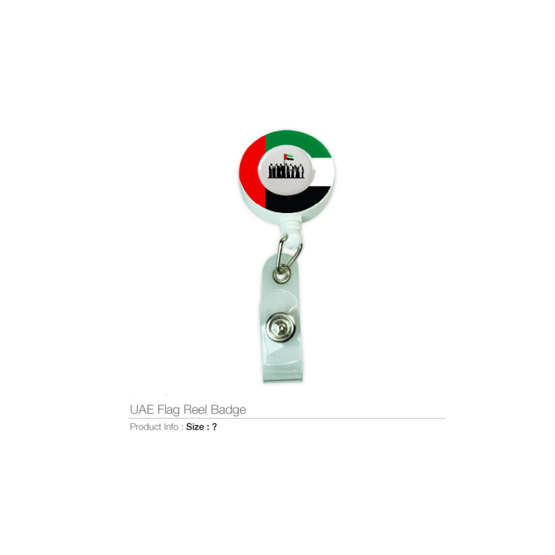 UAE Flag Design Reel Badges