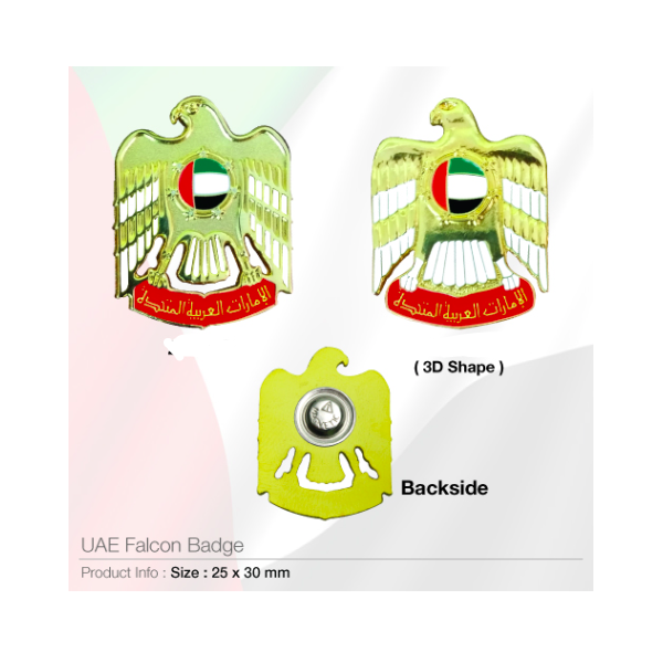 3D UAE Falcon Badges with...