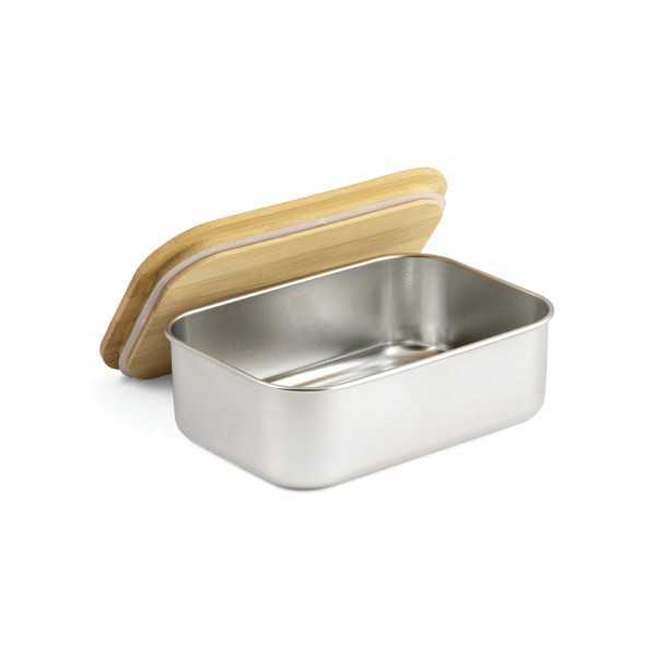 Stainless Steel Lunch Box with Bamboo Lid