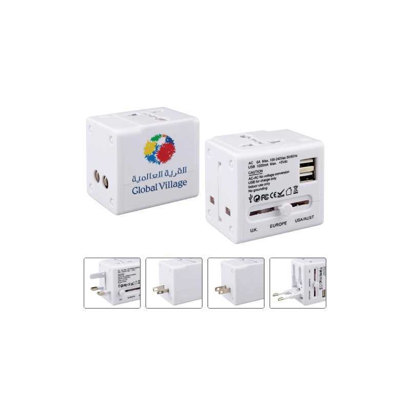 Universal Travel Charger for Traveling White