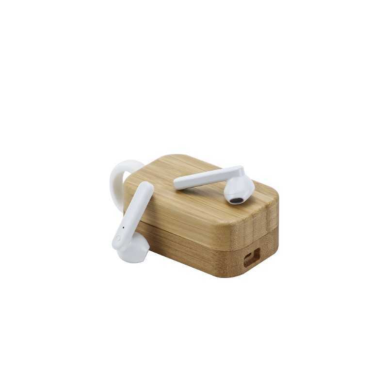 BT TWS Earbuds with Bamboo Case