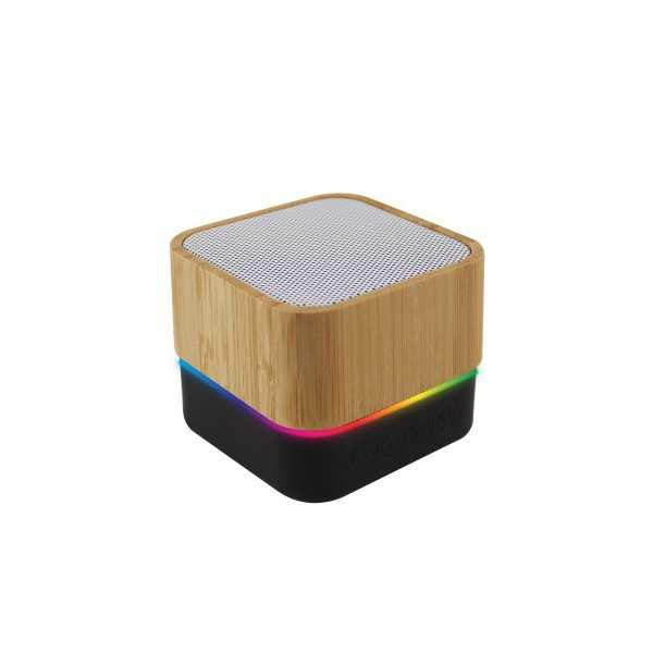 Cube Bamboo Bluetooth Speaker