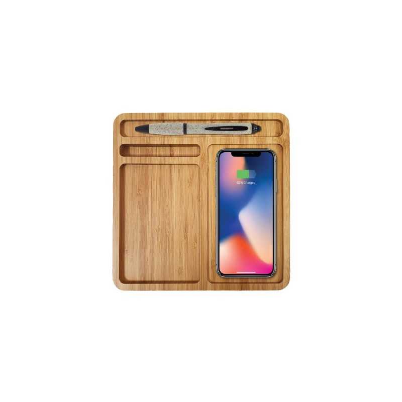 Bamboo Wireless Charger Docking Station