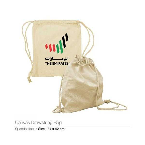 UAE Day Drawstring Canvas Bags
