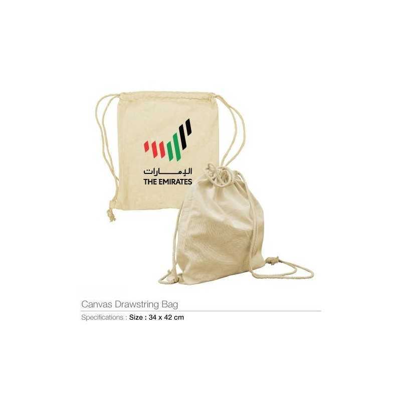 UAE Day Drawstring Canvas Bags