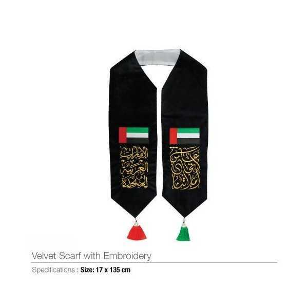 UAE Day Velvet Scarf with...