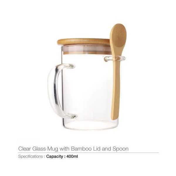 Clear Glass Mugs with...