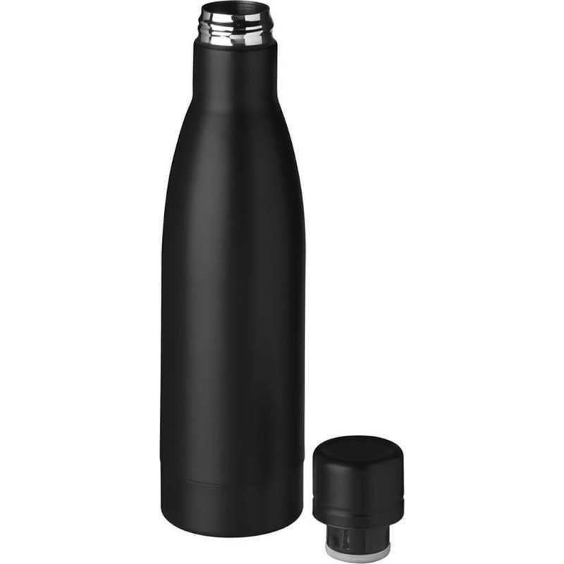 Copper Vacuum Insulated Double Wall Water Bottle - Black