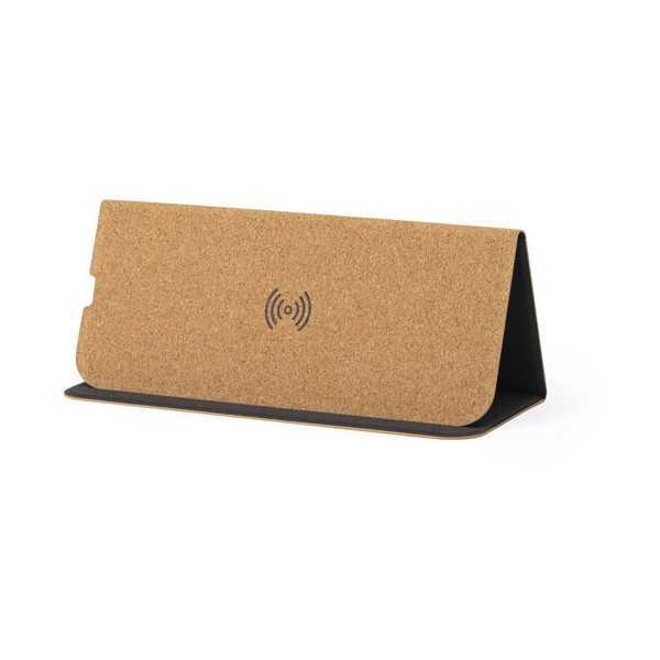 Giftology Cork Mouse Pad with 15W Wireless Charger