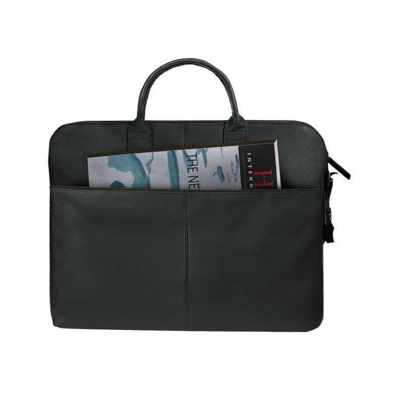 CREMONA - SANTHOME Genuine Leather Laptop Briefcase