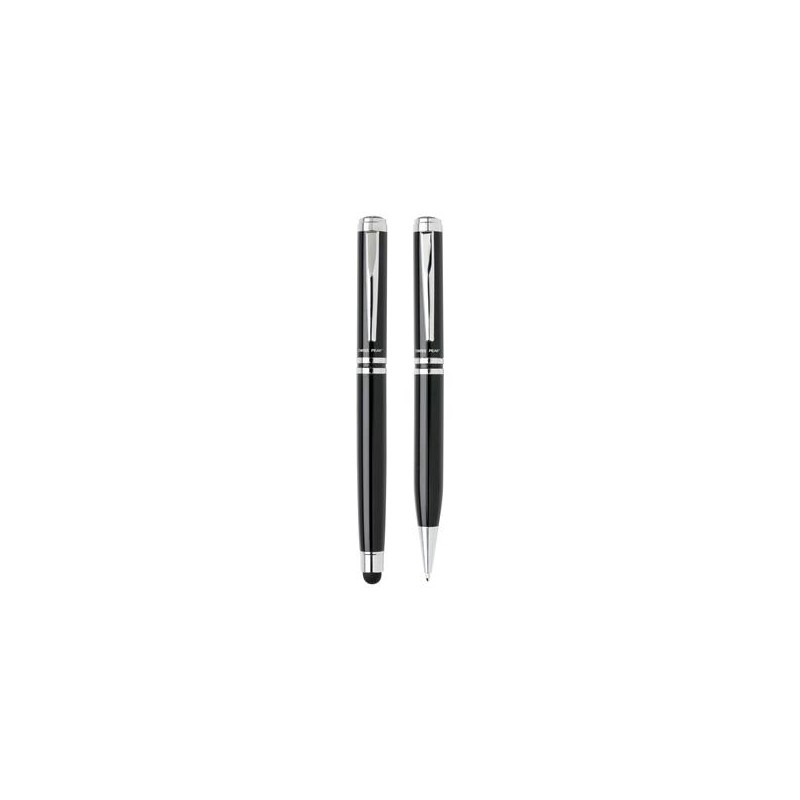 DUSCO SET - Swiss Peak Executive Pen Set - Black/Silver