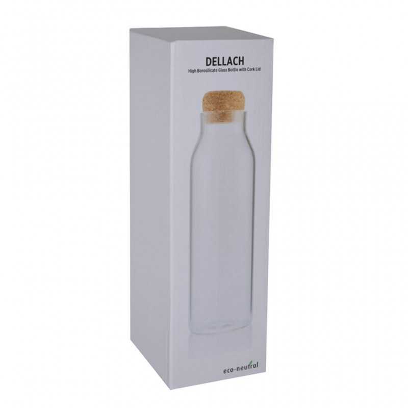 DELLACH - Borosilicate Glass Bottle with Cork Lid - 1200ml