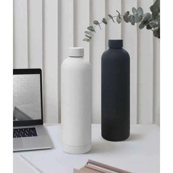 GRIGNY - Soft Touch Insulated Water Bottle - 1000ml - White
