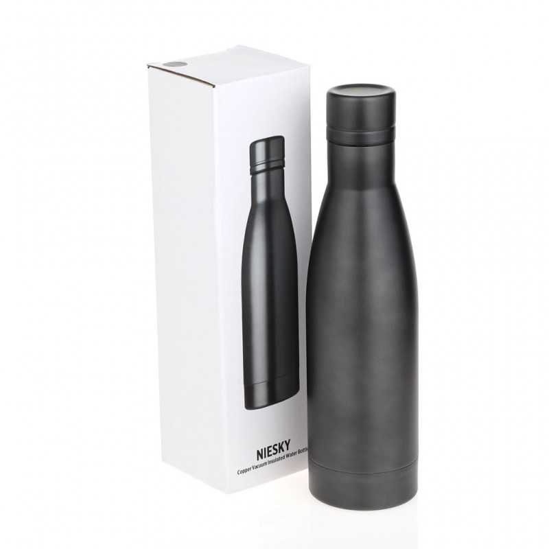 NIESKY - Copper Vacuum Insulated Double Wall Water Bottle - Titanium