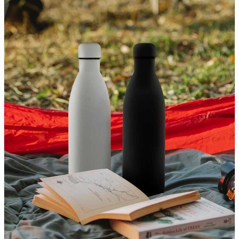 VALENCE - Soft Touch lnsulated Water Bottle - 1L - Black