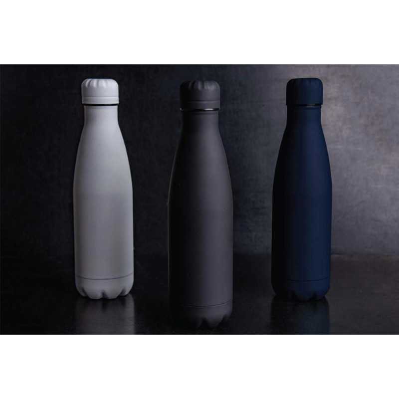 GRODNO - Soft Touch Insulated Water Bottle - Navy Blue