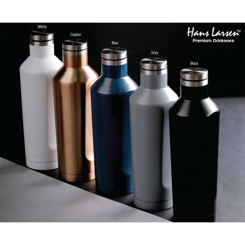 GALATI - Hans Larsen Double Wall Stainless Steel Water Bottle - White