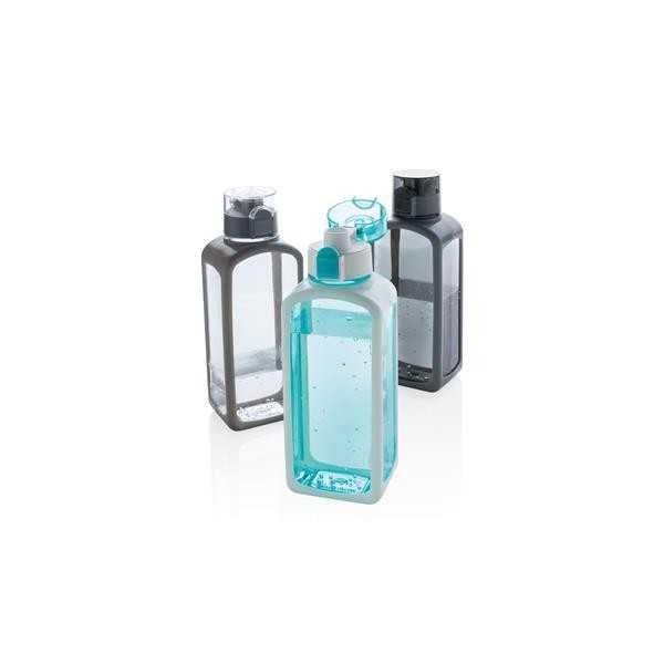 SQUARED - Lockable Leak Proof Tritan Water Bottle-Transparent