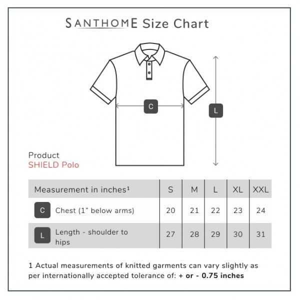 SANTHOME SHIELD Polo Shirt...