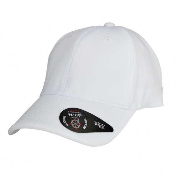 Santhome Nu-Fit® Performance Stretch-Fitted Cap - White / White