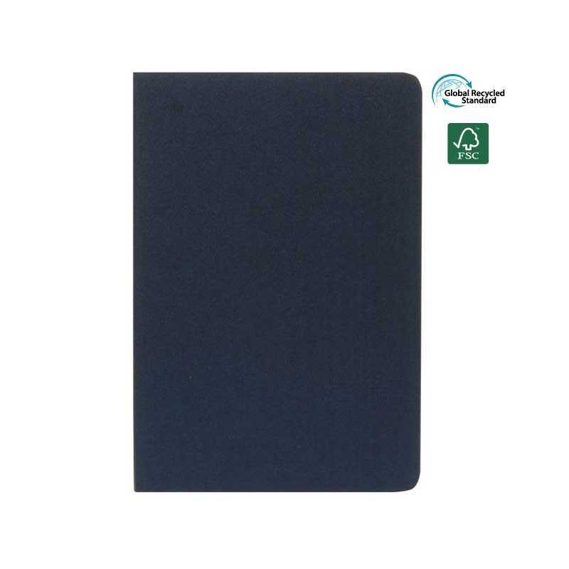 ORSHA - SANTHOME A5 rPET & FSC Certified Notebook - Navy Blue (Anti-Microbial)