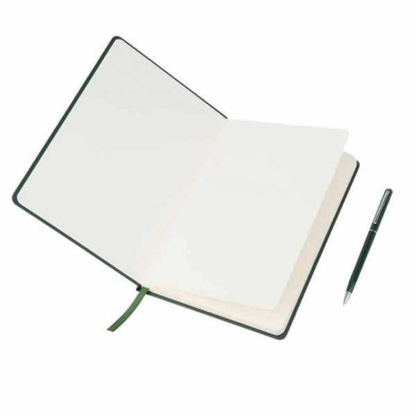 CAMPINA - Giftology A5 Hard Cover Notebook with Metal Pen - Green