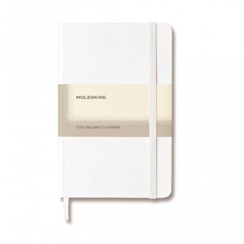 Moleskine Classic Large Ruled Hard Cover Notebook - White