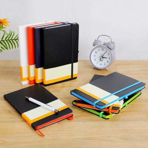 BUKH - SANTHOME A5 Hardcover Ruled Notebook White