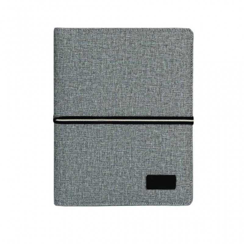 AIGIO - Giftology A5 Notebook Organiser With 10000mAh Powerbank - Grey