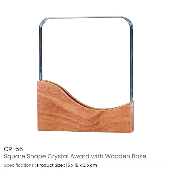 Square Crystal Awards with...
