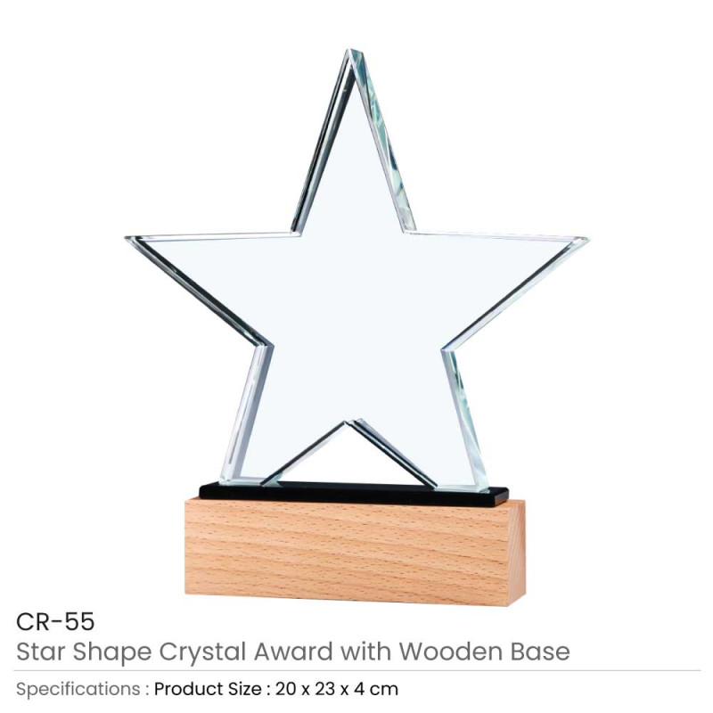Star Shaped Crystal Awards