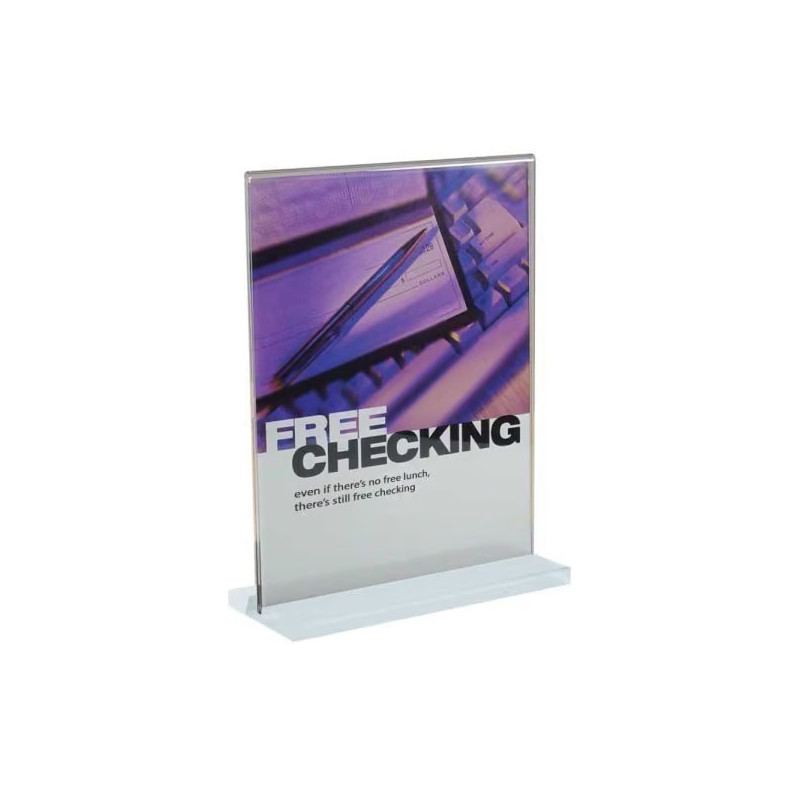Acrylic Desk Sign Holders in Transparent