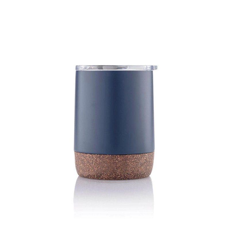 GOUDA - Hans Larsen Vacuum Mug With Cork Base - Blue