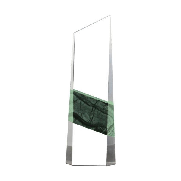 Vertical Crystal and Marble Awards in Hardboard Box