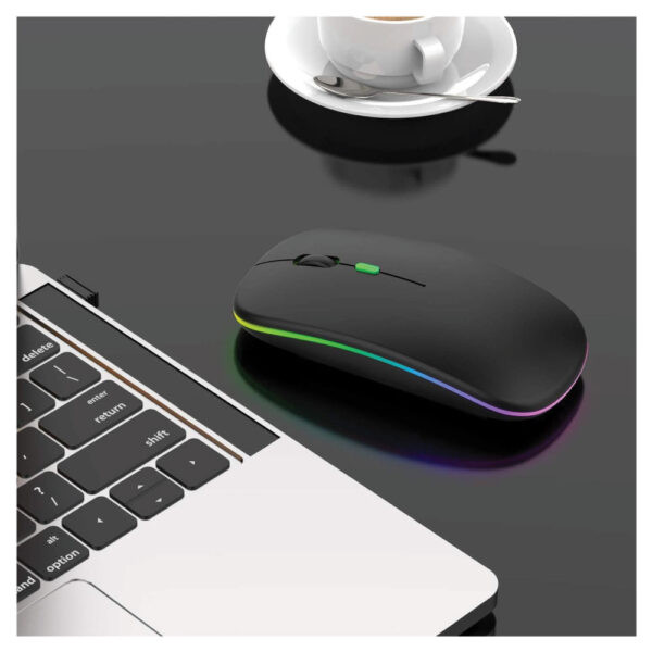 Wireless Slim LED Mouse, Rechargeable & Silent