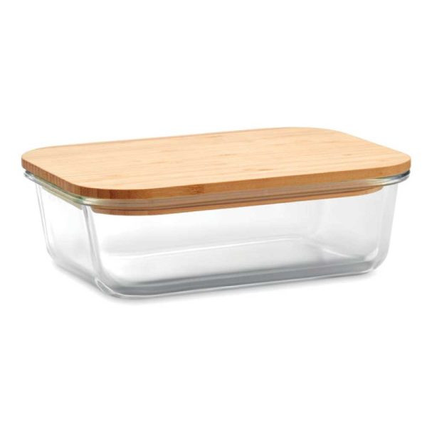 Glass Lunch Box with Bamboo Lid