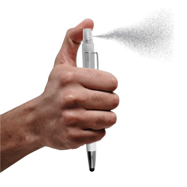 Pen with Stylus and Sanitizer Spray