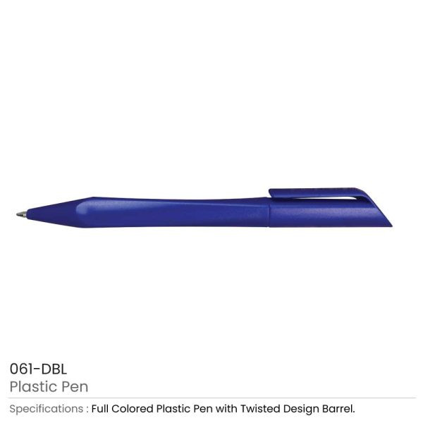 Twisted Design Plastic Pens