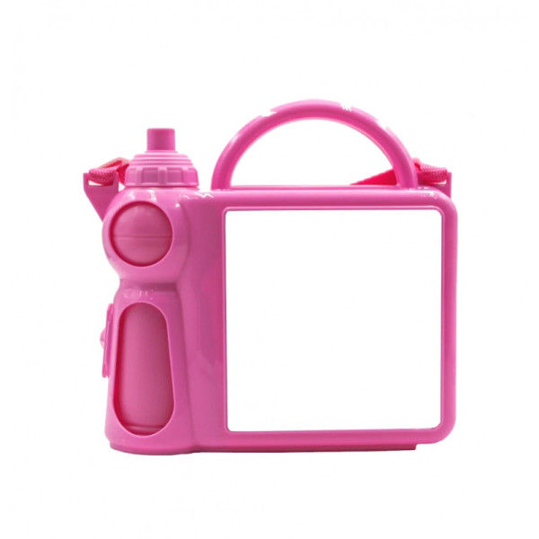 Personalized Pink Lunch Box With Water Bottle