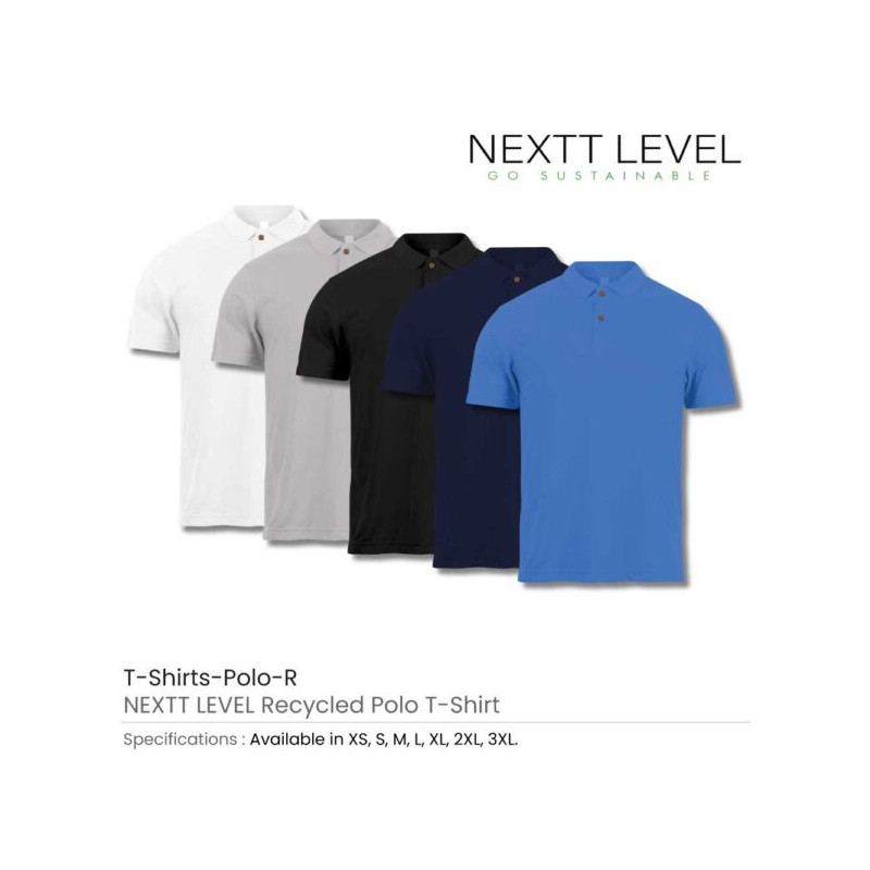 NEXTT LEVEL Recycled Polo T-Shirts
