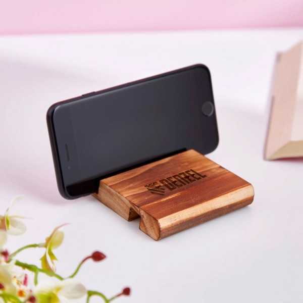 Wood Mobile Stand (Engrave...