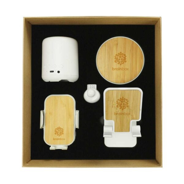 Promotional Tech Gift Sets with Brown Cardboard Gift Box