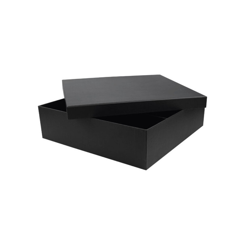 Black Plain Gift Box Size XXL Cardboard Material
