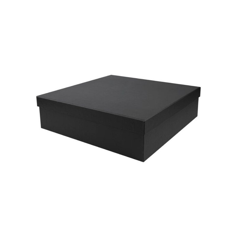 Black Plain Gift Box Size XXL Cardboard Material