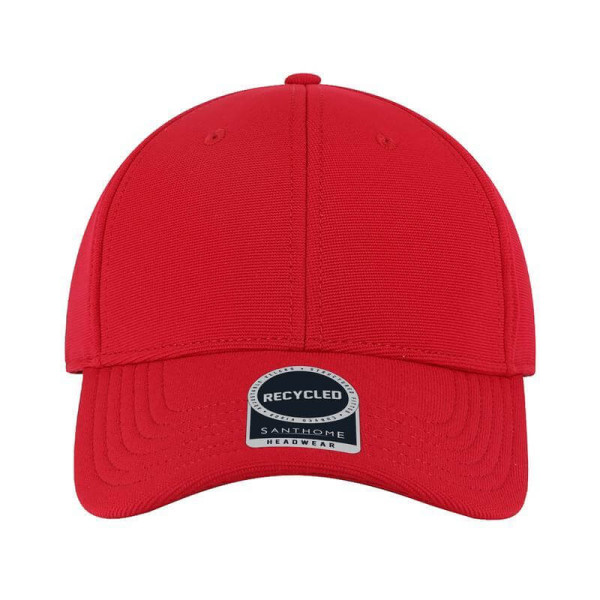 TITAN - Santhome Recycled 6 Panel Adjustable Cap - Red