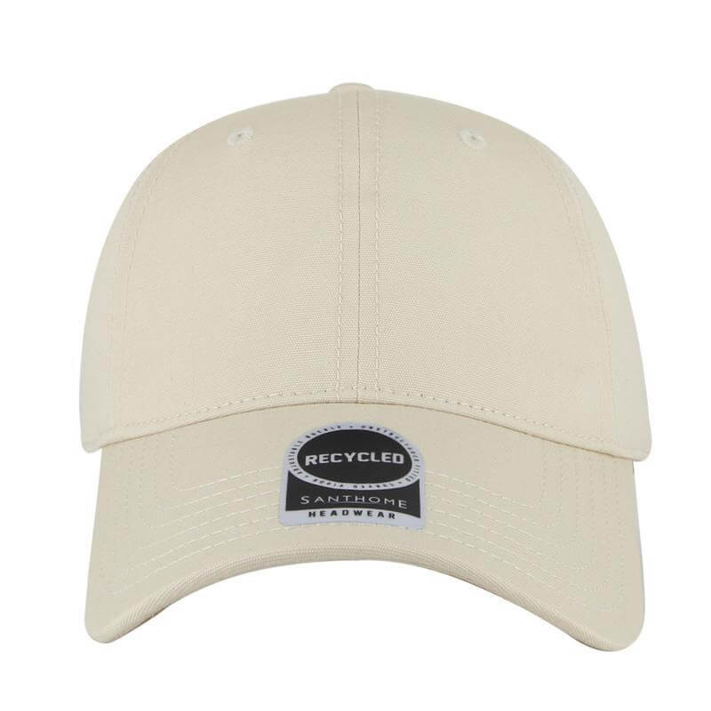 FLEX - Santhome Recycled 6 Panel Relaxed Fit Cap - Beige