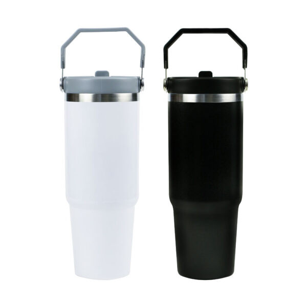 Tumbler with Handle & Straw...