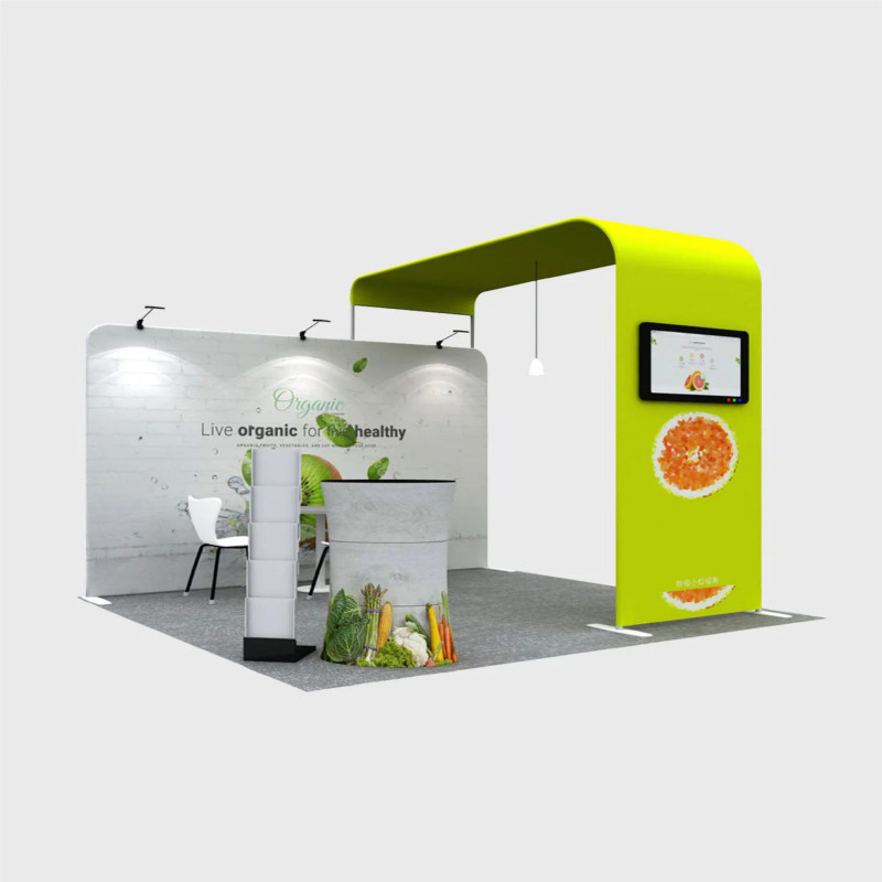 Exhibition Booth Modular L Arch TV Display Exhibition Kit for 10ft Wide Booths