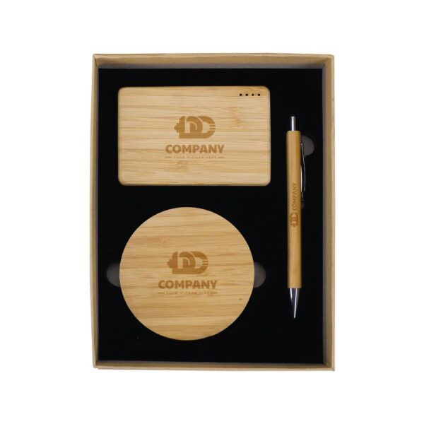 Bamboo Tech Gift Sets in Kraft Gift Box